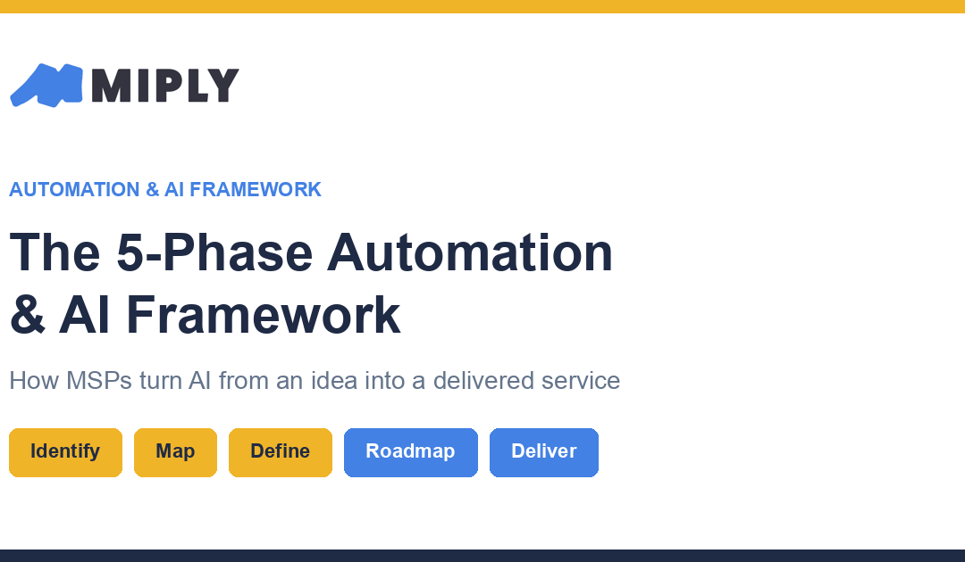 The 5-Phase Automation & AI Framework: How MSPs Turn AI From an Idea Into a Delivered Service